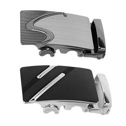 2er Set Herren Automatik Gürtelschnalle Gürtelschließe Buckle für Ledergürtel Jeansgürtel von Baoblaze