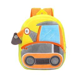 Baoblaze Cartoon Rucksack Kleinkind Buch Tasche für Vorschule, Bagger von Baoblaze