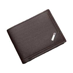 Baoblaze Herren-Geldbörse, Organizer, PU-, modisch, schlicht, Kurze Clutch, Kartenhalter für Ehemann, Vater, Dating, Straße, Geschenk, Kaffee von Baoblaze