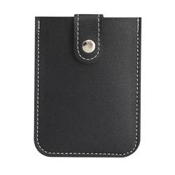 Baoblaze Kreditkarteninhaber-Organizer-Etui, tragbar, PU-, für Damen und Herren, minimalistisches Geschenk, leicht, modisch, kompakt, Taschengeldbörse, Schwarz von Baoblaze