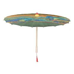 Baoblaze Regenschirm aus geöltem Papier im chinesischen Stil, klassischer Tanzschirm, Winddicht, mit Aufbewahrungstasche, orientalischer Ölpapier-Sonnenschirm, Stil f von Baoblaze