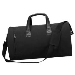 Baoblaze Reisetasche, wasserdicht, große Kapazität, Weekender-Tasche, Anzugtasche, Schwarz von Baoblaze