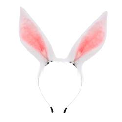 Baoblaze Tier Kaninchen Ohren Stirnband Foto Prop Rosa Kopfbedeckung für Karneval Party Urlaub von Baoblaze