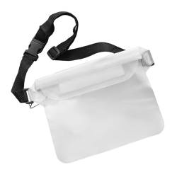 Baoblaze wasserdichte Gürteltasche, wasserdichte Tasche, Telefonabdeckung, vielseitige wasserdichte Hüfttasche, Telefontasche zum Tauchen im Freien, Weiß von Baoblaze