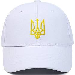 Baokuan Ukraine Hut Ukrainische Baseballkappe Vintage Distressed Hats Twill Taill Plain Cowboy Hats Vater Hut Für Männer Frauen von Baokuan