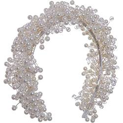 Perlenstirnbänder Hochzeit Kristall Stirnband Braut Vintage Haarschmuck Mädchen Exquisite Farbige Schmuck Mädchen Haarzubehör Accessoires von Baokuan