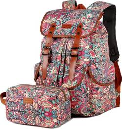 Baosha Große Frauen Laptop Rucksack 15.6 Zoll College School Rucksack Reise Wandern Rucksack mit Freier Kulturbeutel CN-01 (HS) von Baosha