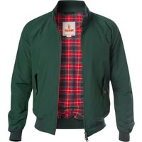 Baracuta Herren Blouson grün Baumwolle unifarben von Baracuta