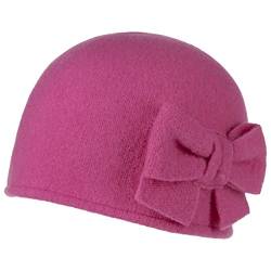 Barascon Calima Damenmütze - Rundliche Wintermütze aus Wolle mit Schleifenapplikation - Made in The EU für Herbst/Winter pink One Size von Barascon