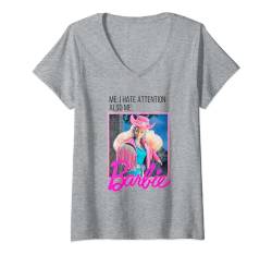 Barbie, offizielle "I Hate Attention", Damen T-Shirt mit V-Ausschnitt von Barbie