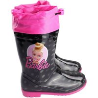 Barbie Barbie Kinder Mädchen Stiefel Regenstiefel Gummistiefel 25-34 Schwarz Zugband von Barbie