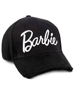 Barbie Cap Erwachsene Teenager Frauen gesticktes Logo Schwarzer Hut Einer Größe One Size von Barbie