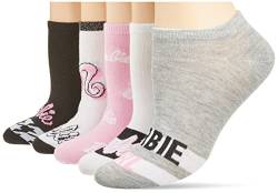 Barbie Damen-Socken, 5er-Pack, Schwarz sortiert, 42-44.5 EU, 8V0002 von Barbie