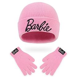 Barbie Handschuhe Kinder Mütze Winter Set für Mädchen von Barbie