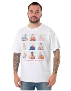 Barbie Herren Weißes Kurzarm-T-Shirt | Ken serviert Lewks Design | Nehmen Sie Kens stilvolle Persönlichkeit an | Authentisches Movie Merchandise | Bequemes & modisches Geschenk für Ihn von Barbie