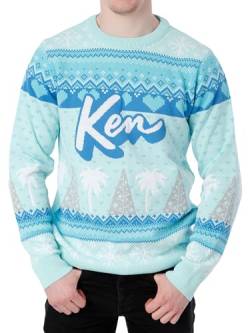 Barbie Ken Weihnachtspullover | Weihnachtspullover Herren | Christmas Pullover | Blau | L von Barbie