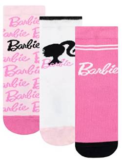 Barbie Mädchen Socken im 3er Pack Rosa 20-23 von Barbie