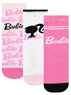 Barbie Mädchen Socken im 3er Pack Rosa 37-40 von Barbie