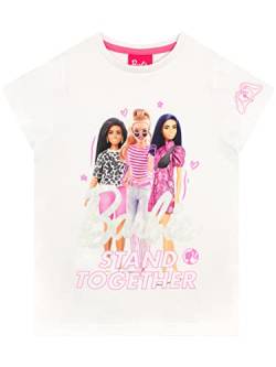 Barbie Mädchen T-Shirt Weiß 116 von Barbie