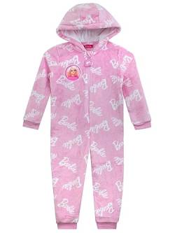 Barbie Onesie für Mädchen | Mädchen Onesies | Rosa Fleece-Pyjama für Kinder | Offizielle Ware | 110 von Barbie