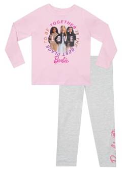 Barbie Schlafanzug | Mädchen Schlafanzug | Pyjama Kinder Mädchen | Rosa 116 von Barbie