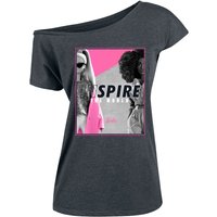 Barbie T-Shirt - Barbie Inspire - S bis 3XL - für Damen - Größe L - grau  - Lizenzierter Fanartikel von Barbie