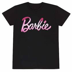 Barbie T-Shirt für Erwachsene, Unisex, mit geschmolzenem Logo, Größe S, Schwarz, S, Schwarz , Large [video game] von Heroes Inc.