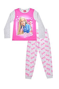 Offizieller Mattel Barbie-Pyjama für Mädchen, lang, Rosa, rose, 7-8 Jahre von Barbie