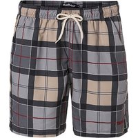 Barbour Herren Badeshorts grau Mikrofaser Kariert von Barbour