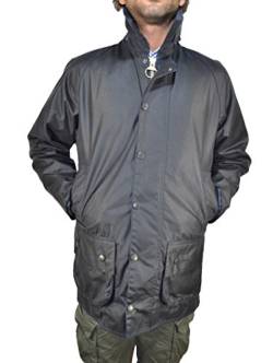 Barbour Herren Beaufort Wax Jacket Jacke, Blau (Navy 000), Medium (Herstellergröße: 40) von Barbour