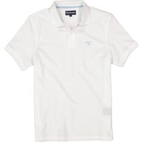 Barbour Herren Polo-Shirt weiß Baumwoll-Piqué von Barbour