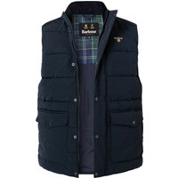 Barbour Herren Steppweste blau Mikrofaser unifarben von Barbour