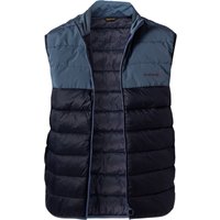 Barbour Herren Steppweste blau Mikrofaser unifarben von Barbour