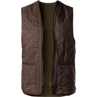 Barbour Herren Weste braun Mikrofaser unifarben von Barbour