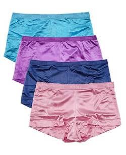 Barbra Satin Panties S bis Übergröße Boyshorts Panties für Frauen Unterwäsche 6er Pack - - XX-Large Mehr von Barbra Lingerie