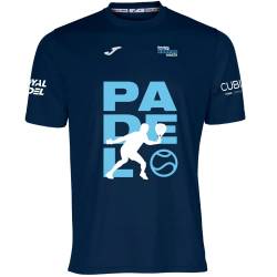 Barcelona Padel Tour - Barcelona Padel Emoji Short Sleeve Technical T-Shirt - Special Padel Print - Soft Touch and Quick Dry - Sportbekleidung - Marineblau - L von Barcelona Padel Tour