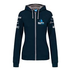 Barcelona Padel Tour - Damen Sweatshirt mit Kapuze und Reißverschluss - Padel Sport Jacke mit speziellem Padel Druck - Sportbekleidung - Marineblau - L von Barcelona Padel Tour