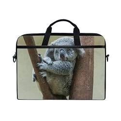 Gigijy Tier-Koala-Laptoptasche aus Segeltuch, Aktentasche, 33 cm, 33 cm, 35 cm, 38 cm, für Kinder, Jungen, Mädchen, Damen, Herren von Bardic