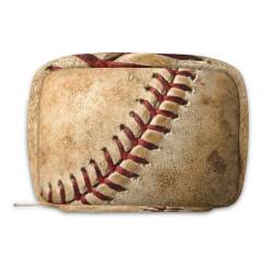 Reise-Kulturbeutel für Jungen und Herren, wasserdichte Rasiertasche mit großer Kapazität für Reisen, Sport, Dusche, niedliches kleines Dopp Kit für Damen, Retro-Baseball, Retro-Baseball von Bardic