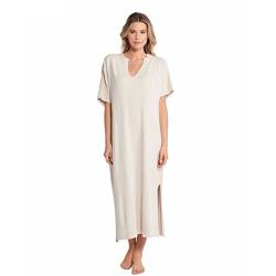 Barefoot Dreams Damen CozyChic Ultra Lite Caftan Lässiges Kleid, Sanddüne, Einheitsgröße von Barefoot Dreams