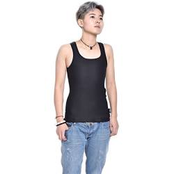 BaronHong Bambuskohle Faser Brust Binder Baumwolle Tank Top für Tomboy Trans Lesben (schwarz, L) von BaronHong