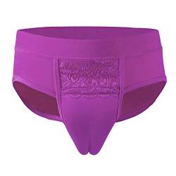 BaronHong - Camel Toe - Gaff Panty-Slip für Crossdresser Transgender (Pflaume, M) von BaronHong