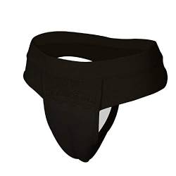 BaronHong Camel Toe Hiding Gaff Panty Shaping Slip für Crossdresser Transgender (schwarz-Tanga, L) von BaronHong