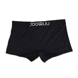 BaronHong Einfarbig Boyshort 3er Pack Boxer Briefs für Tomboy Trans Lesben (schwarz, M) von BaronHong