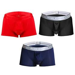 BaronHong Herren-Unterwäsche mit Dual Pouch Modal Boxer Briefs Plus Size (3er-Pack (B), 4XL) von BaronHong