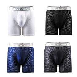 BaronHong Performance Mesh Herren Boxershorts Sportliche Sportunterwäsche (4er-Pack, XL) von BaronHong