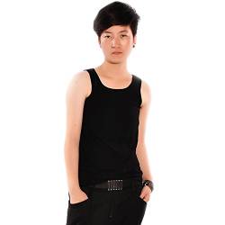 BaronHong Sommer Baumwolle Brust Binder Korsett Lange Tank Top für Tomboy Trans Lesben (schwarz, L) von BaronHong