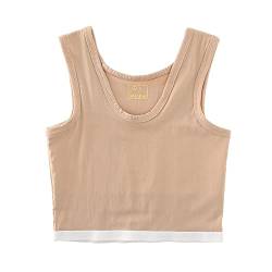 BaronHong Tomboy Chest Binder Robustes, dehnbares Pullover-Mesh-Tanktop für Männer (Hautton, XL) von BaronHong