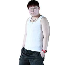 BaronHong Tomboy Trans Lesben Mesh Zip Up Brust Binder Bauch Shapewear (weiß, L) von BaronHong