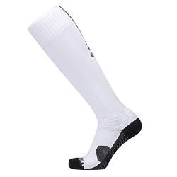 Barrageon Extra Dick Stutzenstrumpf Fußballsocken Erwachsene Jugendliche Futsal Rugby Strümpfe Stutzen Sportsocken Weiß 1 Paar - XL(EU 43-46) von Barrageon